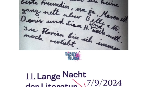 Diary Slam zur 11. Langen Nacht der Literatur